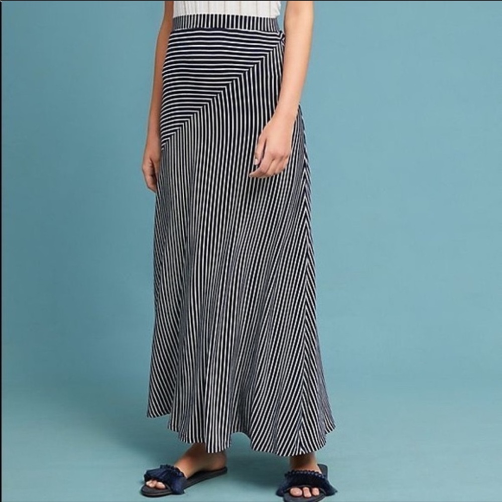 NWT Anthro Sunday in Brooklyn Stripe maxi skirt